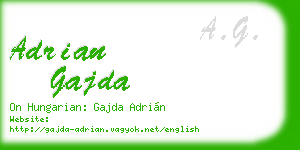 adrian gajda business card