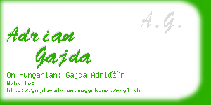 adrian gajda business card